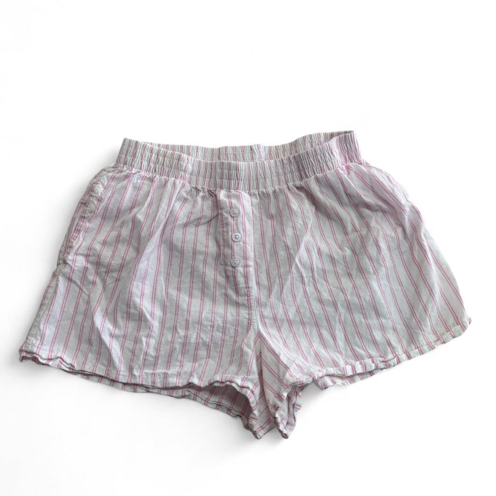 Coquette Pink Striped Bloomer Shorts